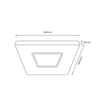 Plafon SPARKY 65W LED, barwa zmienna 3000K÷6000K + pilot, ML8234