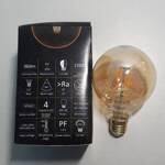 Żarówka FILAMENT LED E27 4W ciepła 2200K kula G95 VINTAGE