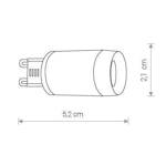 Żarówka LED G9 3W ciepła 3000K Nowodvorski